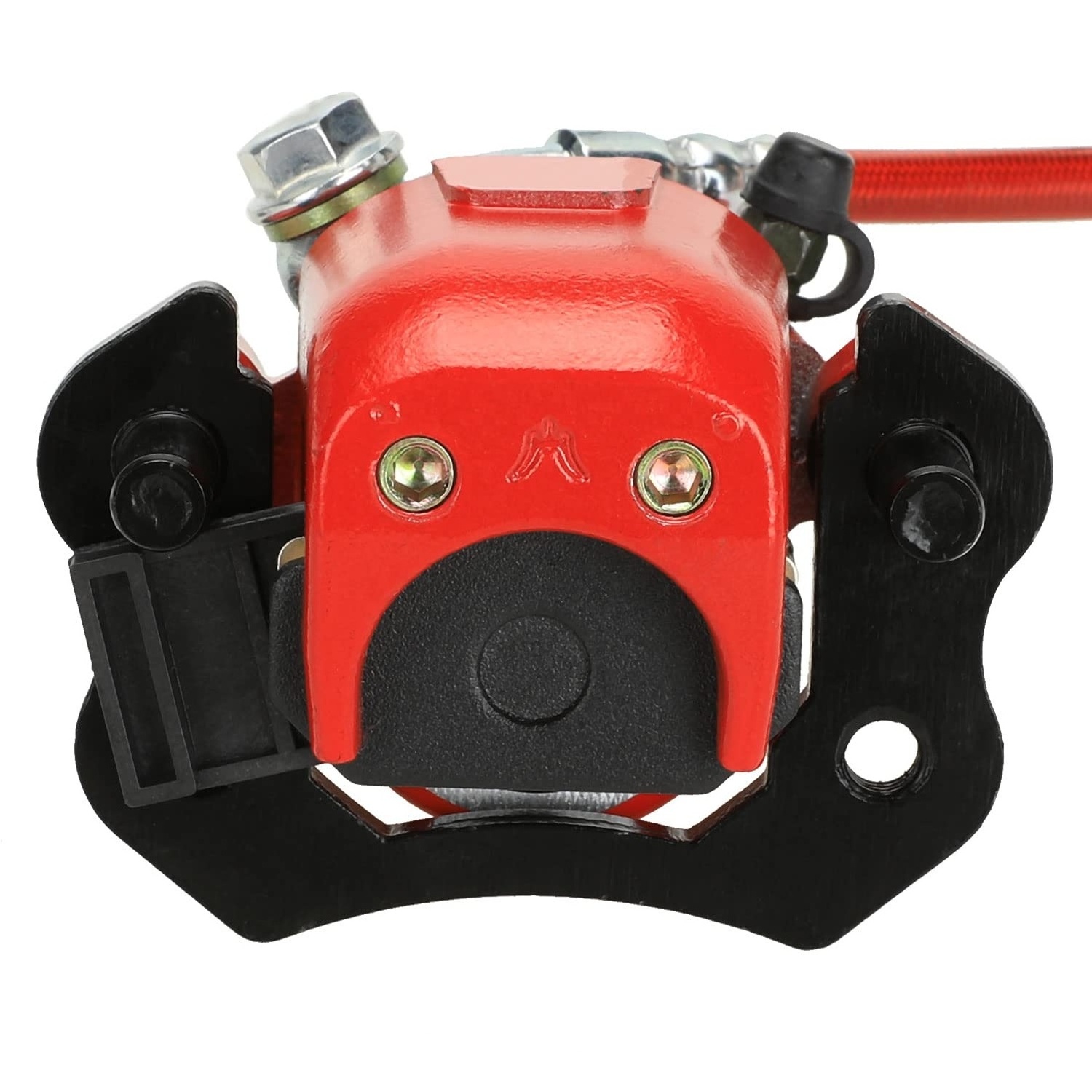 HIAORS Rear Brake Master Cylinder Caliper for 50cc 70cc 90cc 110cc 125cc motorsports Quad Chinese ATV Kids 4 Wheeler Scooter Red