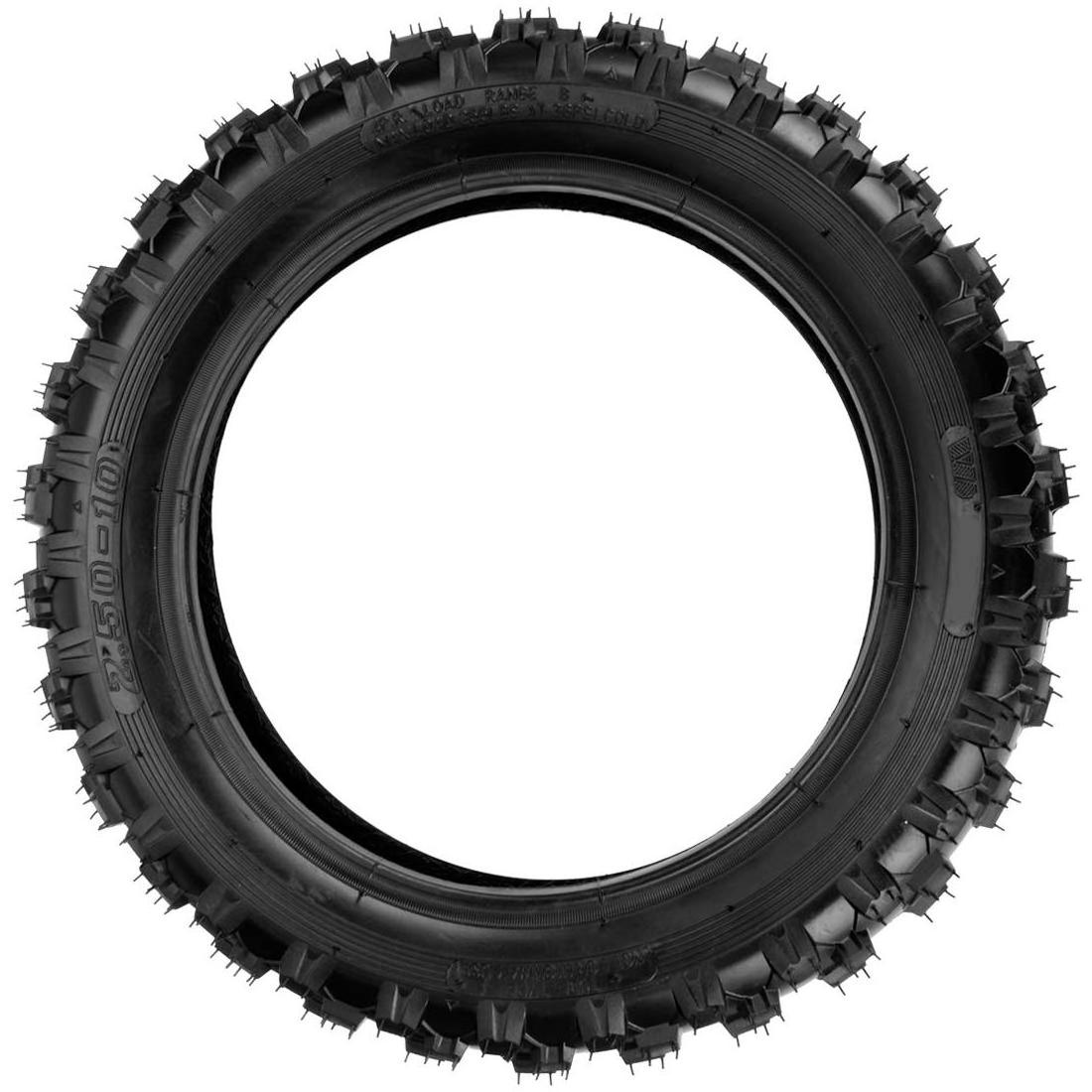 HIAORS 2.50X10 Knobby Tyre 2.50-10 Tire for Off Road Pit Dirt Rocket Bike XR50 CRF50 CR60R MX500 MX650 SX500 QG-210 MVX70 MVX110