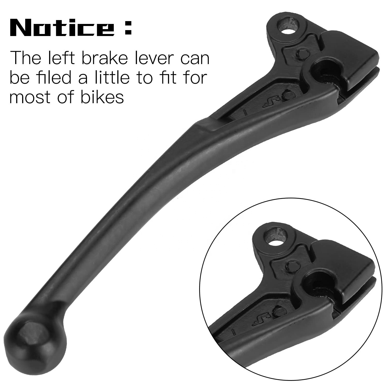 HIAORS Left Rear Brake Lever Handle for GY6 49cc 50cc 125cc 150cc SSR Lazer Chuckus Roketa Jonway Chinese Scooter Moped Parts