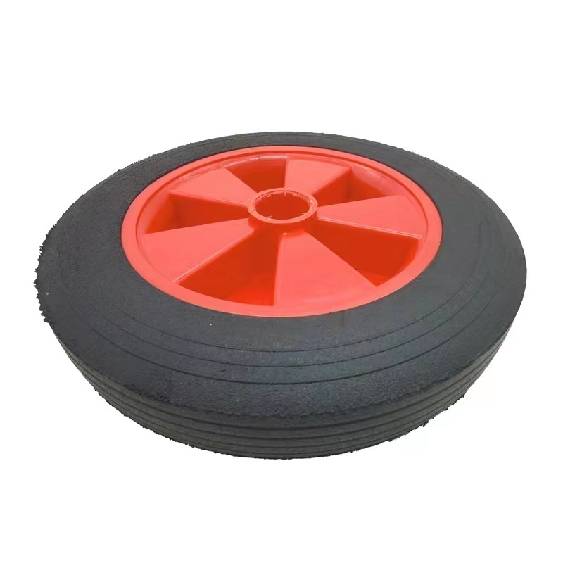 wholesale small wheel metal rim rubber wheel for carts