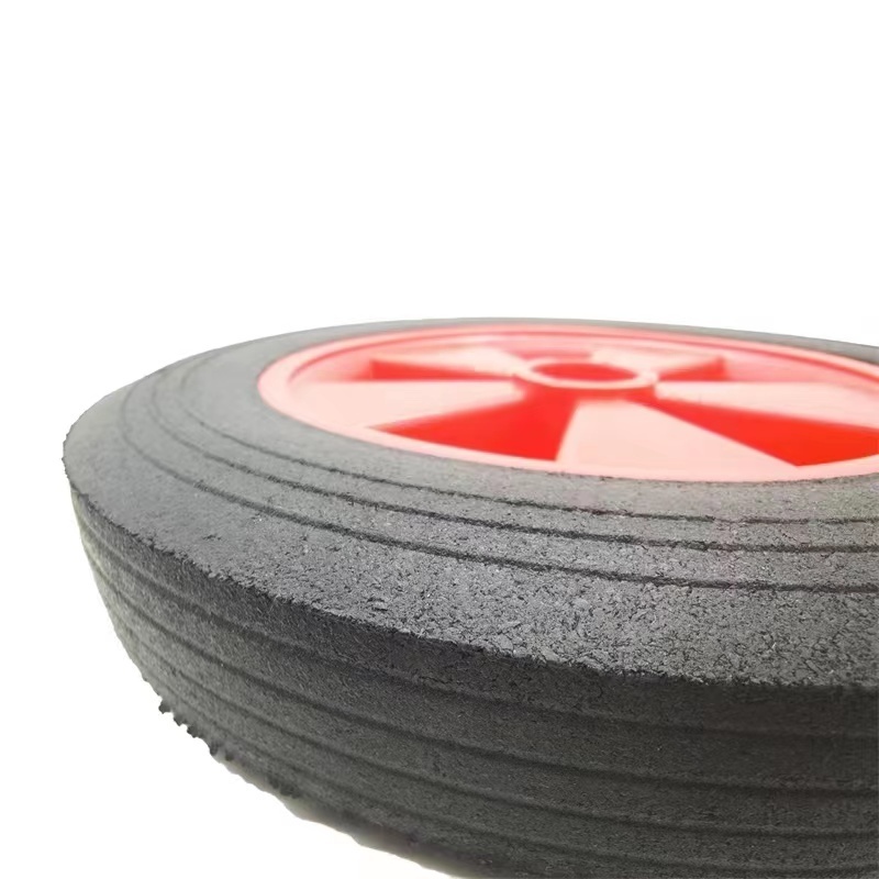 wholesale small wheel metal rim rubber wheel for carts