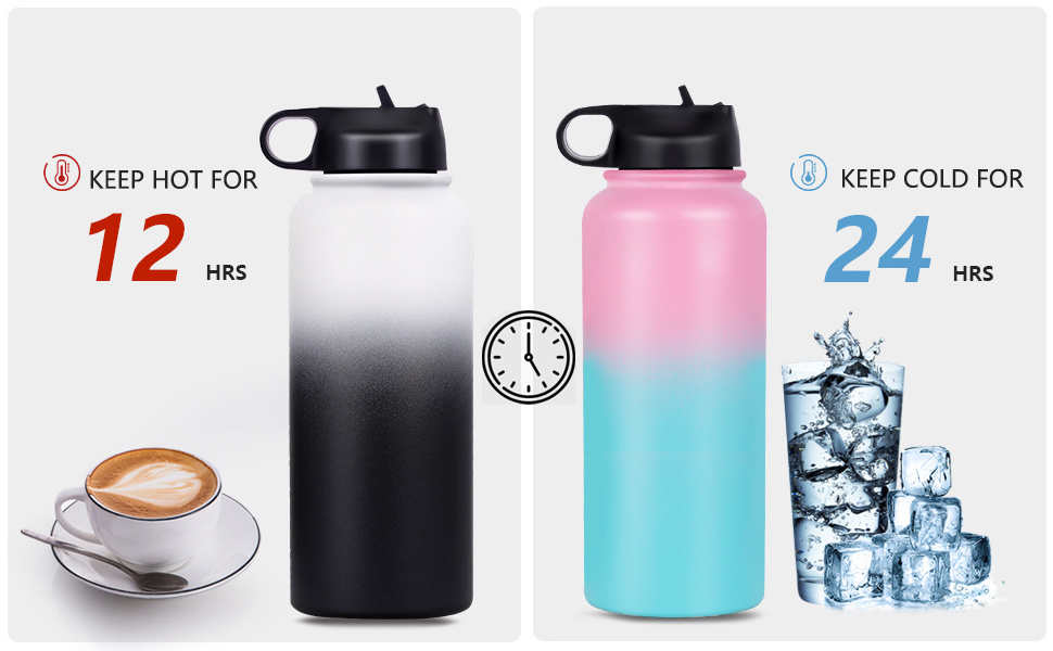 Amazon Top Selling Eco friendly Gym Drink Sport Insulated Stainless Steel Custom 32oz Flask Sports Water Bottle