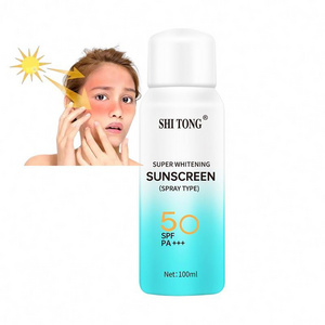 Shitong Facial Solar Blocker Sunscreen Lotion Sunscreen Cream SPF50 Moisturizing Whitening Anti-aging Anti-uv Korean 100ml Foam