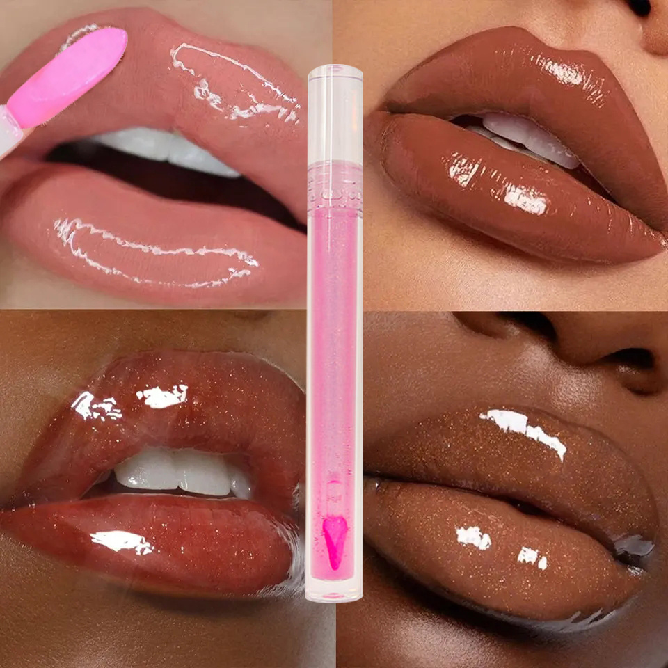 Private Label High Quality New Makeup Eco Friendly Lasting Cruelty-free Vegan Waterproof Tinted Liquid Glitter Glossy Lip Gloss