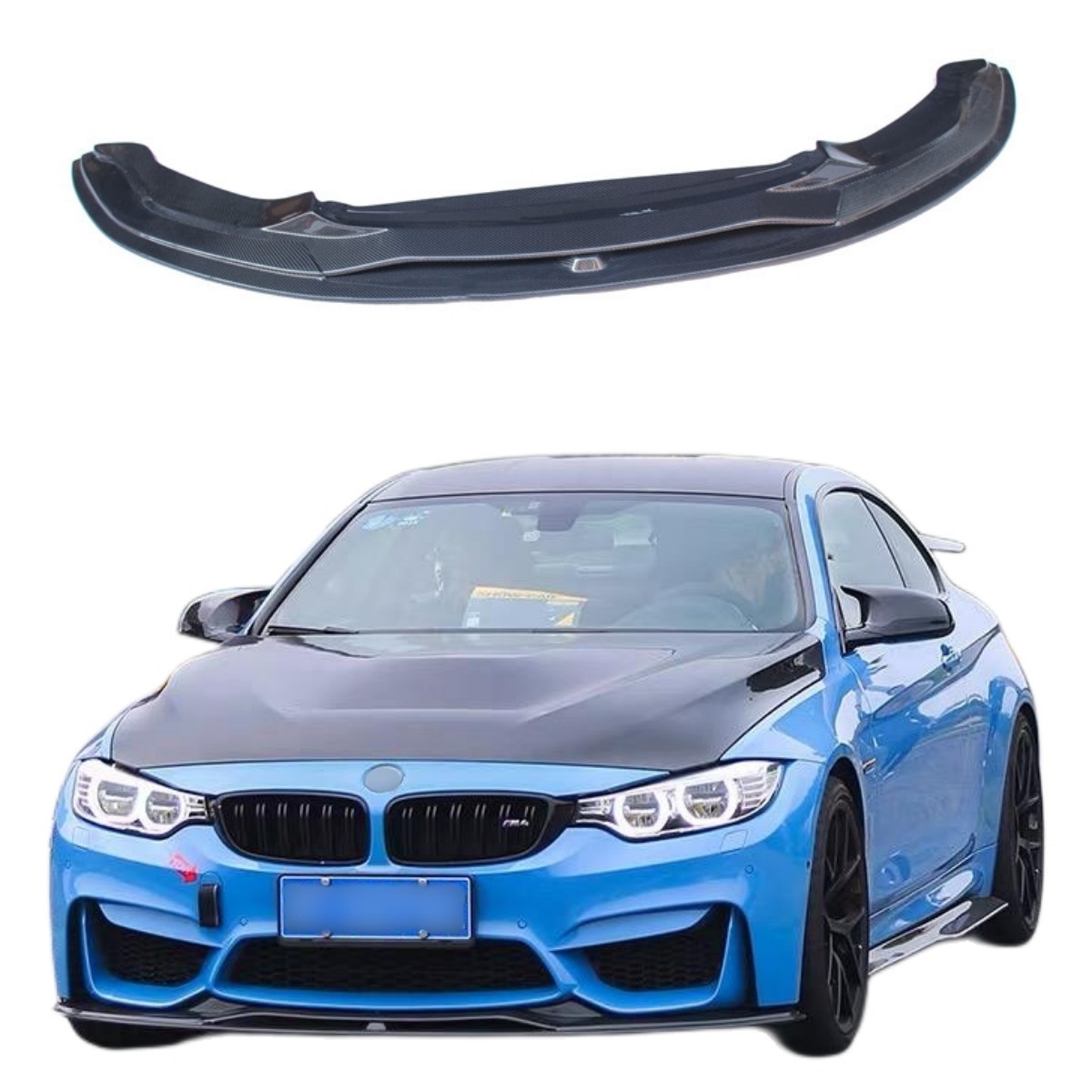 Car Facelift Carbon Fiber Front Bumper Lip for BMW F80 M3 F82 F83 M4 2014-UP Body Kits PSM Style Exterior