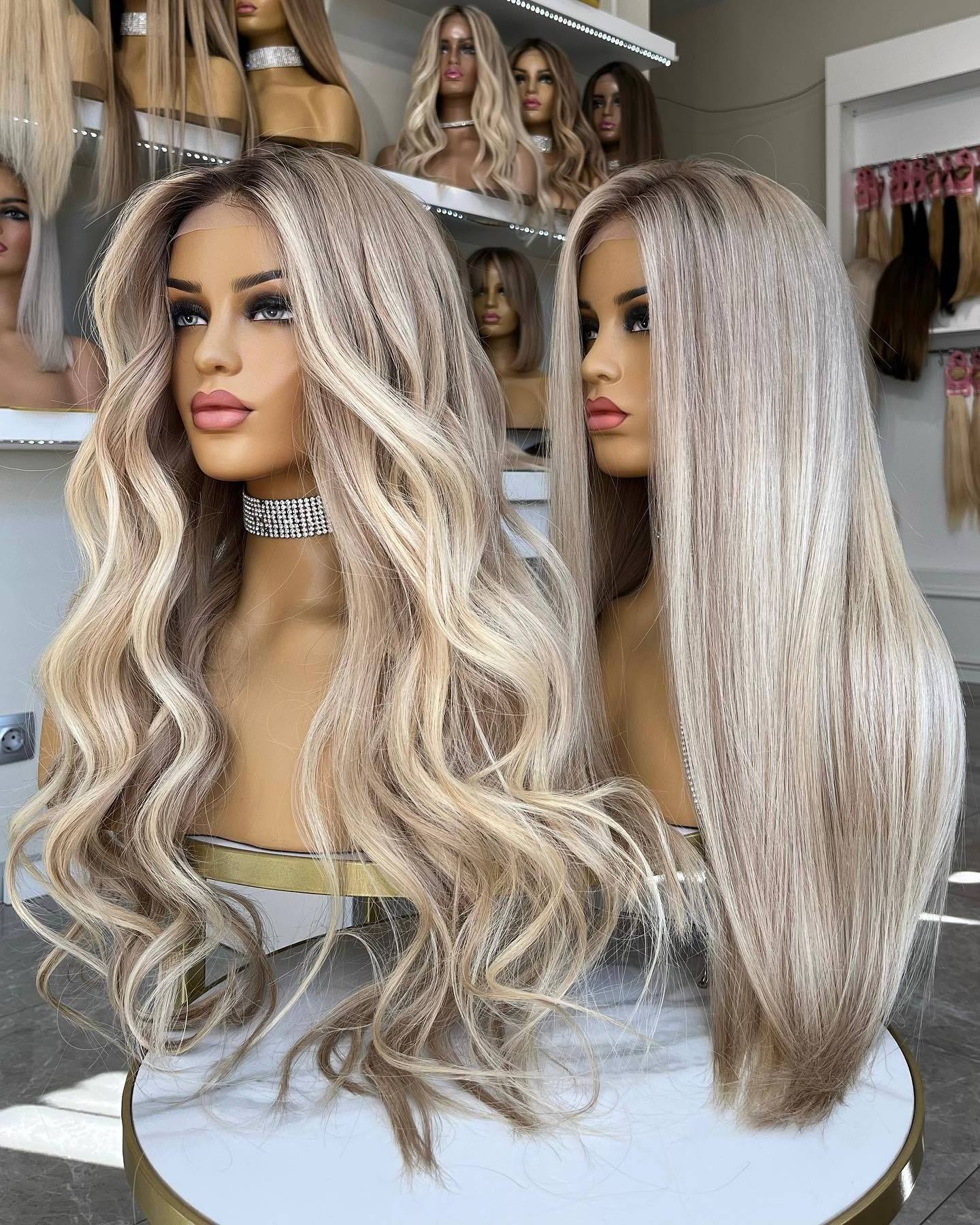 Factory Supplier Blonde European Virgin Hair Silk Top Lace Jewish Wig Kosher sheitel Wig Manufacturer High Level White Women Wig