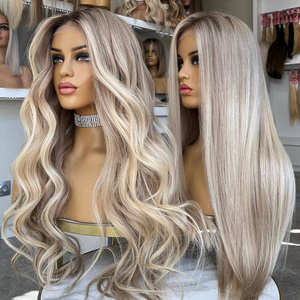 Factory Supplier Blonde European Virgin Hair Silk Top Lace Jewish Wig Kosher sheitel Wig Manufacturer High Level White Women Wig