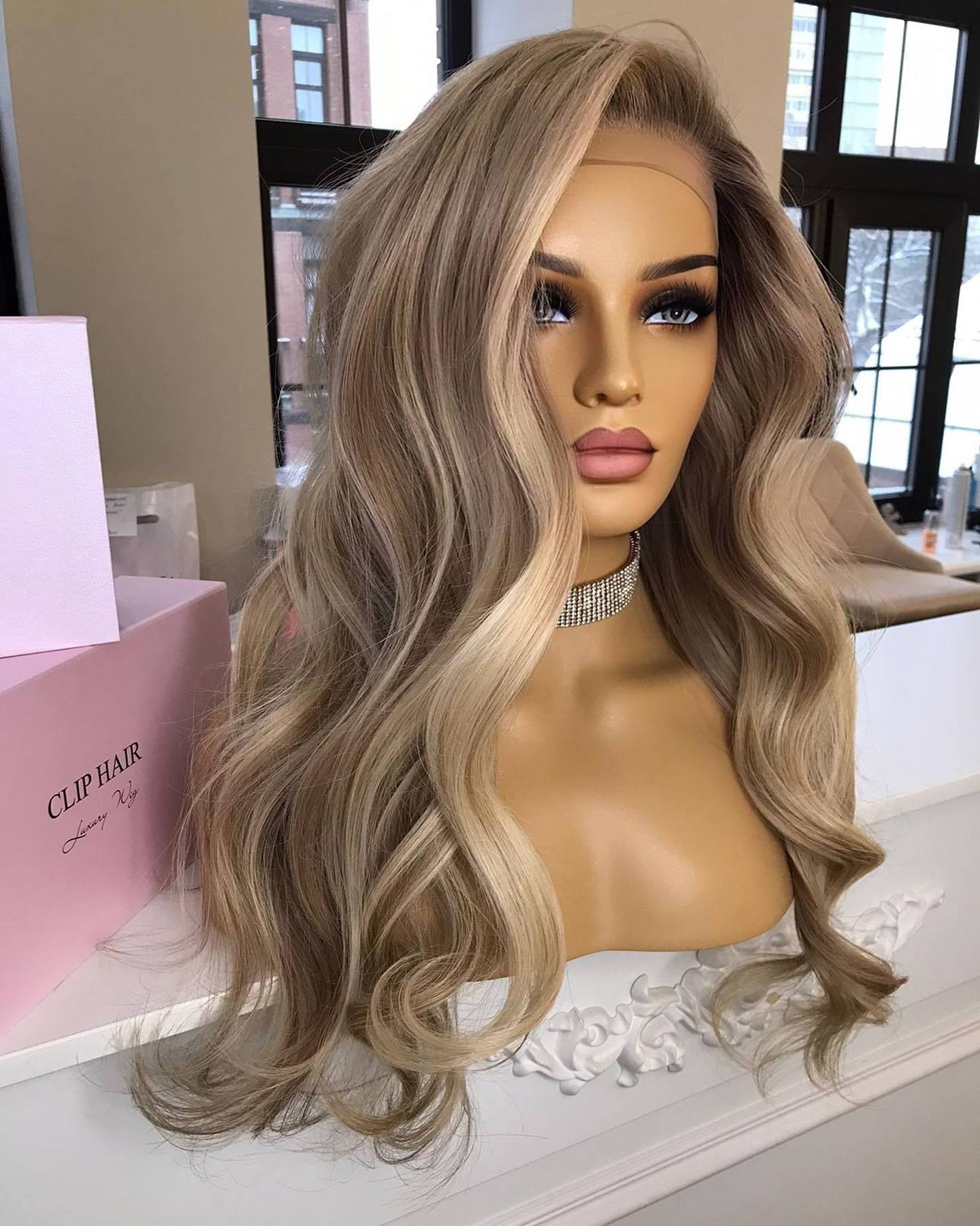 Factory Supplier Blonde European Virgin Hair Silk Top Lace Jewish Wig Kosher sheitel Wig Manufacturer High Level White Women Wig