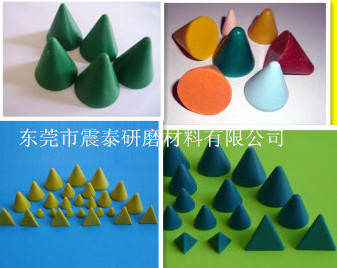 High Quality pyramid shapes plastic tumbling media surface tumbling deburring plastic media