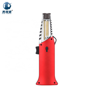 GF928A Pretty lighter multipurpose slim turbo jet flame windproof kitchen piezo gas butane blow torch lighter