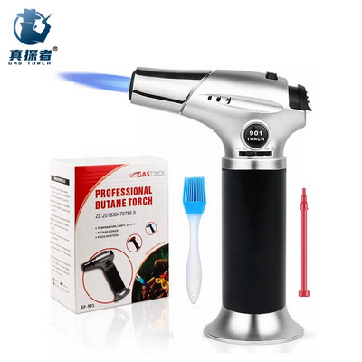 901 custom best refillable kitchen cooking butane gas blow torch jet lighter burner