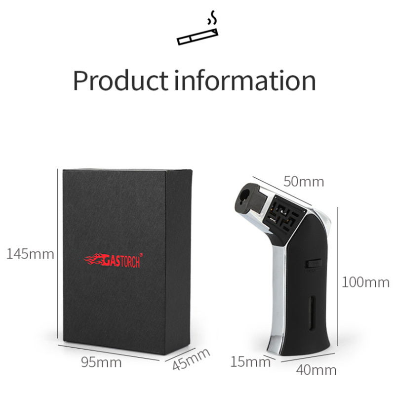 Gf-868 Easy Manufacturer Wholesale Smoking Cigar Gas Jet Flame Butane Torch Lighter