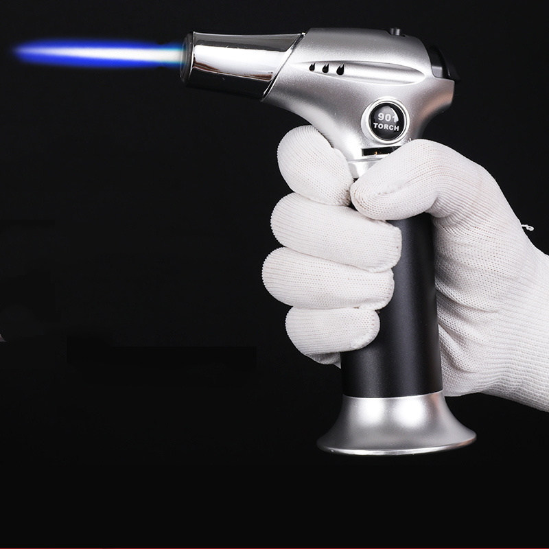 901 Fashion Portable Jet Flame Fire Gas Butane Pocket Torch Lighter Aluminum