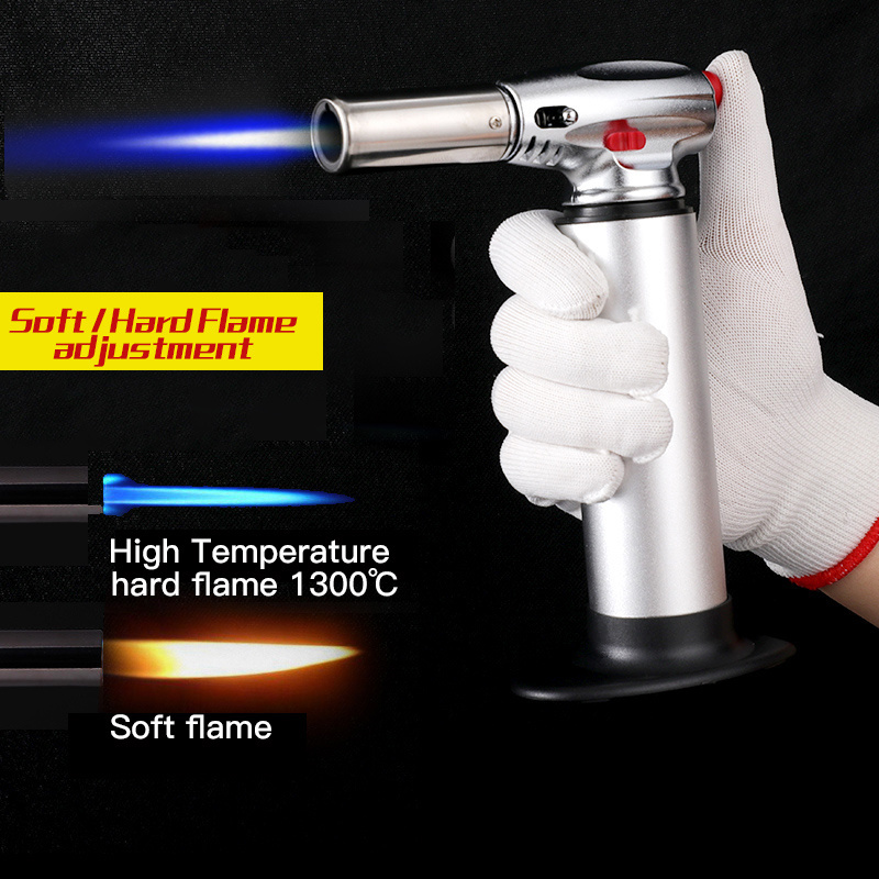 Gf-877 Fashion Kitchen Bbq Handheld Blow Jet Torch Lighter Igniter Gas Solder Butane Torch with Adjustment Valve