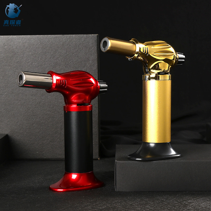 GF906 OEM brass cigar butane torch adjustable flame chef torch gas hookah lighters bulk