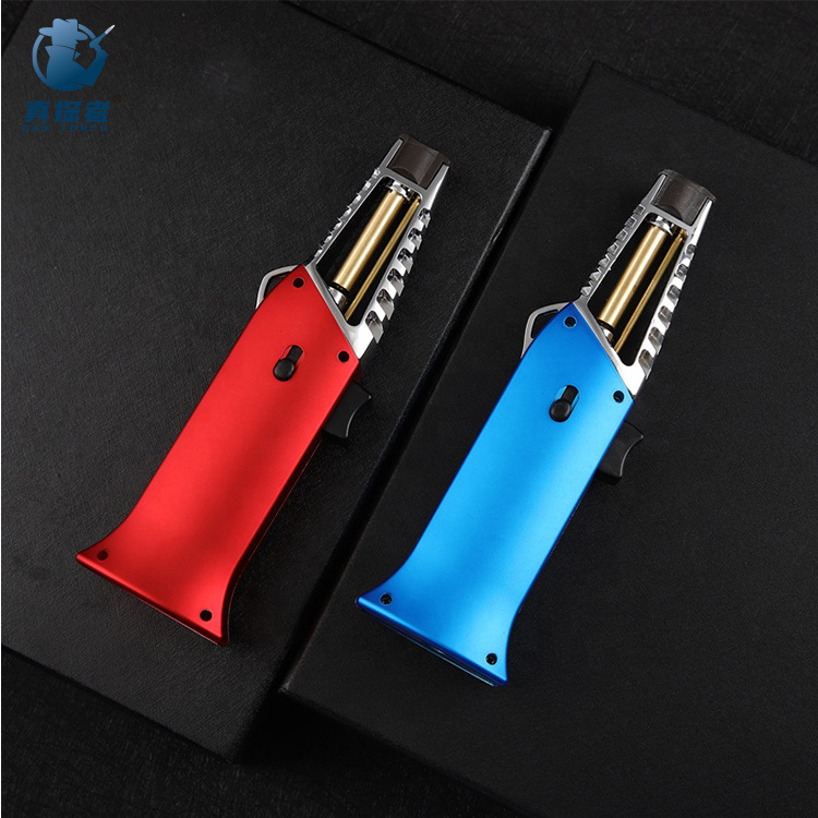 GF928A High quality ensendedor de soplete encendedor jet fire butane refillable pen lighter torch lighter