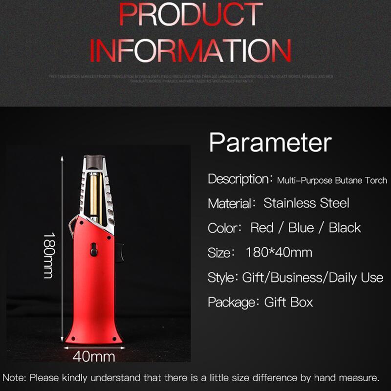 GF928A High quality ensendedor de soplete encendedor jet fire butane refillable pen lighter torch lighter