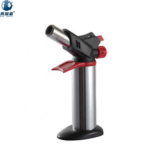 Gf-876 Barbecue Roast Dabbing Bar Refillable Big Flame Gas Fire Torch Lighter Butane Filler