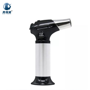 901 Soplete Encendedor Kitchen Chefs Gas Refillable Adjustable Jet Flame Butane Torch Lighter Gun With Safety Lock