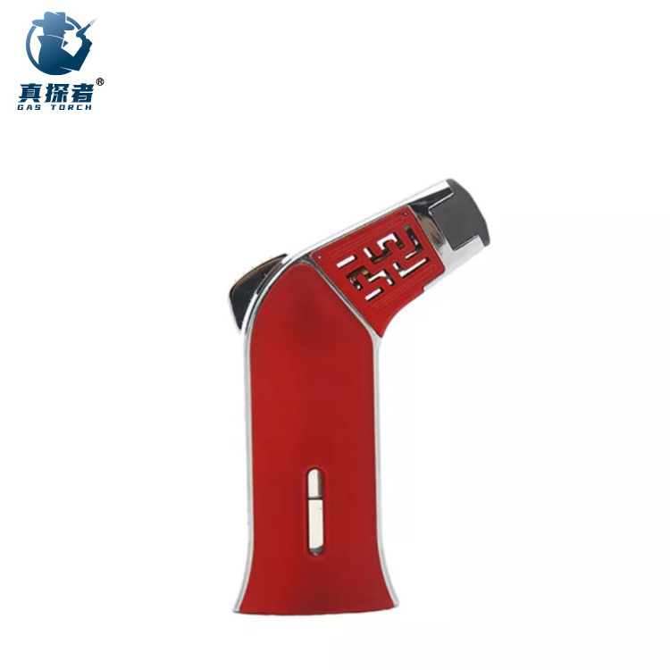 Gf-868 Luxury Adjustable Angle Micro Smoking Torch Butane Gas Blow Torch Lighter For Cigar