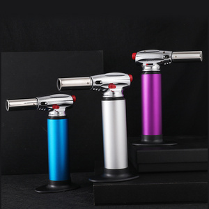 GF877 Factory wholesale metal fire extinguisher adjustable flame cooking culinary butane torch lighter for kitchen