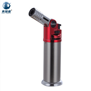 Gf-910 2023 Professional Blue Flame Head Rotated Cigar Kitchen Micro Torch Butane Lighter for Smoking Gift