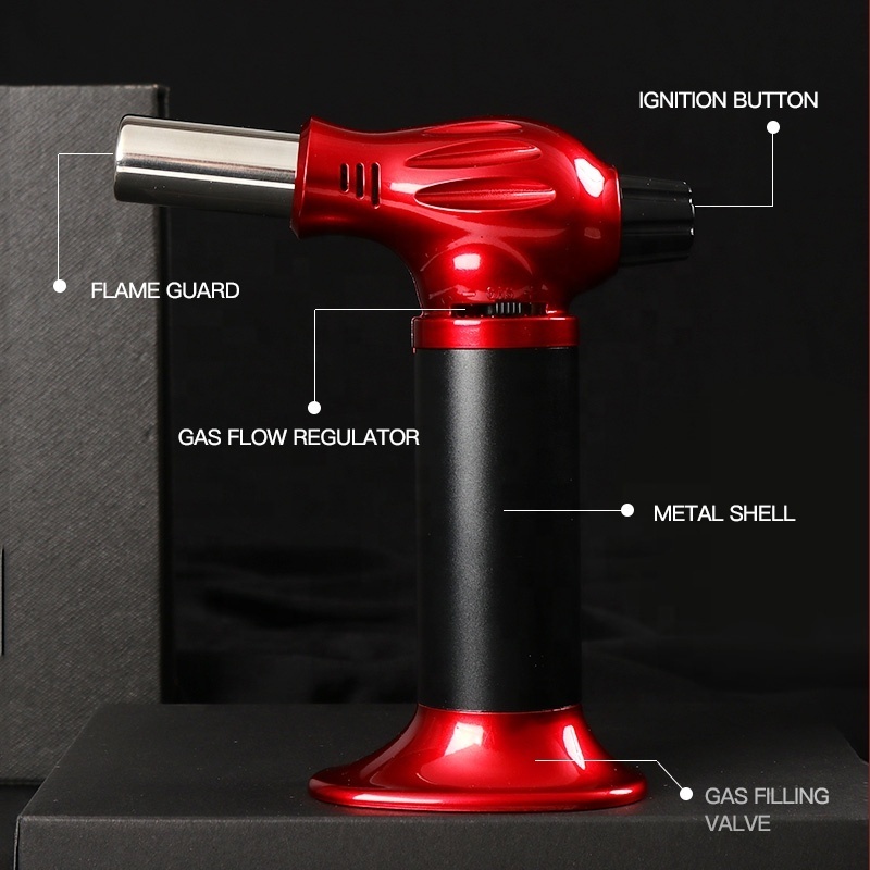 GF906 customize new products butane gas lighter bulk windproof blow torch jewelry