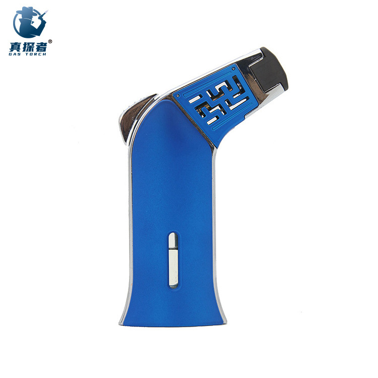 GF-868 High Quality Multi Tool Custom Logo Slim Metal Cigarette Gun Butane Torch Jet Blue flame Lighter for Smoking