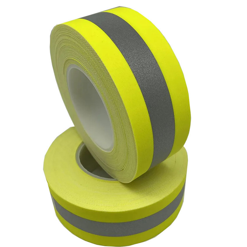 High Visibility Warning Safety Strip Reflective Material Fabric Tape Reflective Strips For Clothing