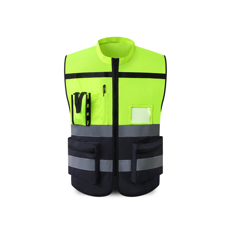 Custom Logo Summer Cotton  Tear Away Safety Green Woman Reflector Wear Vest Reflect Safeti Class 3 High Visibility