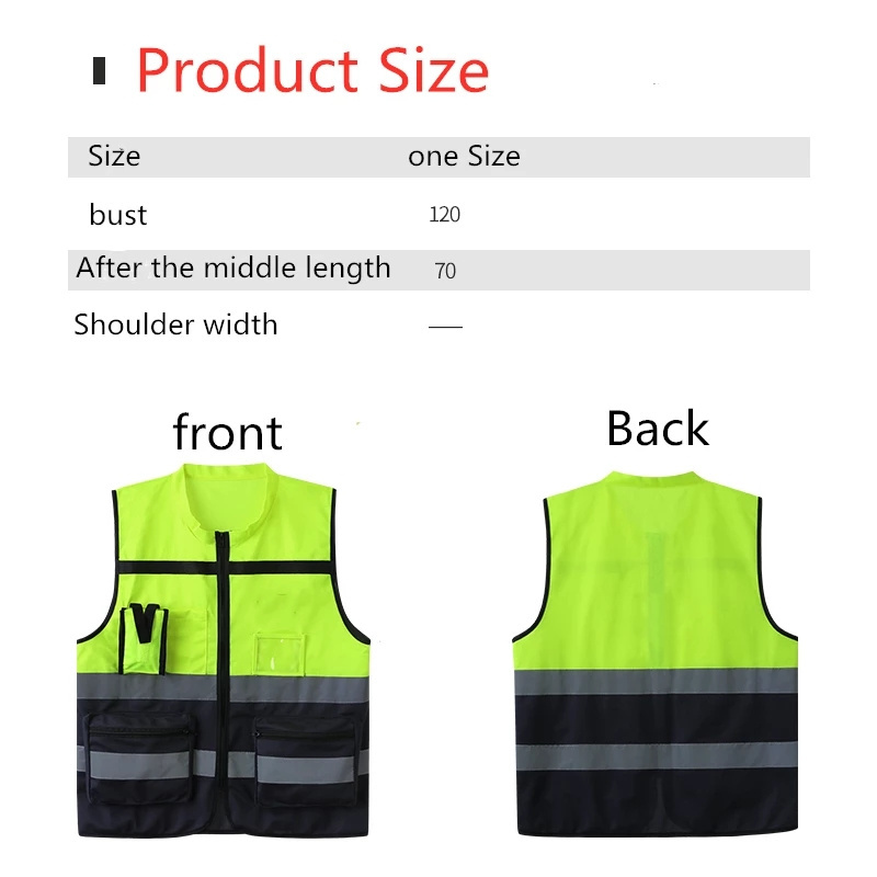 Custom Logo Summer Cotton  Tear Away Safety Green Woman Reflector Wear Vest Reflect Safeti Class 3 High Visibility