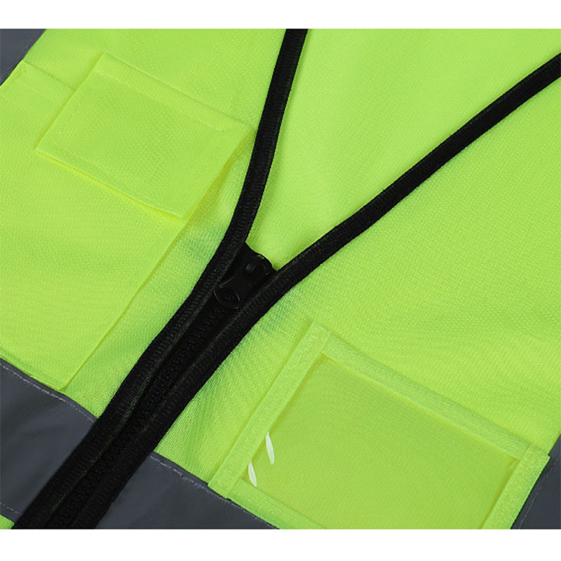 Factory Custom Security Jacket Construction High Visibility Work Reflector Clothing Signaling Safety Reflective Material Vests