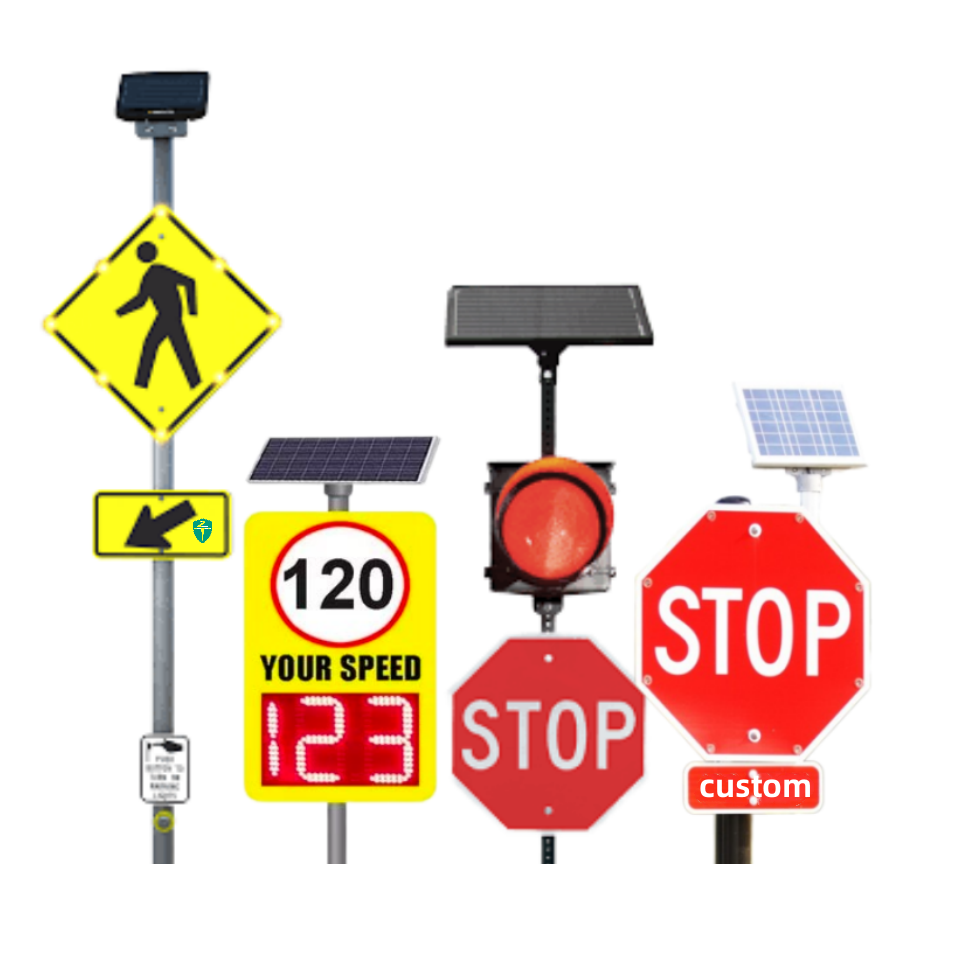 Australia Battery Operated Road Traffic Signs Solar Led Arrow Light Slow Down Flashing Signal Board