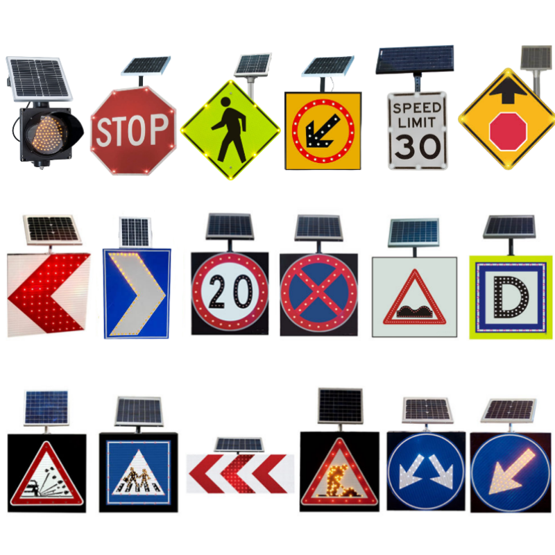 Australia Battery Operated Road Traffic Signs Solar Led Arrow Light Slow Down Flashing Signal Board