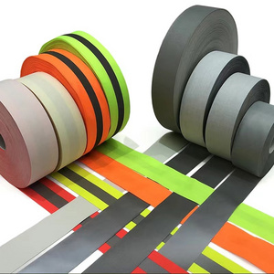 High Visibility Warning Safety Strip Reflective Material Fabric Tape Reflective Strips For Clothing