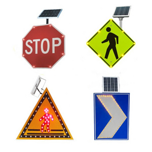 Australia Battery Operated Road Traffic Signs Solar Led Arrow Light Slow Down Flashing Signal Board