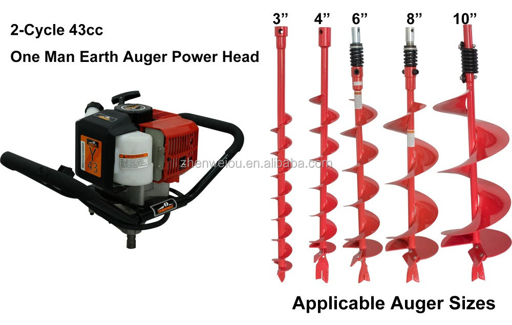 Thunderbay Y43 one man gasoline earth auger/ gas powered soil digger