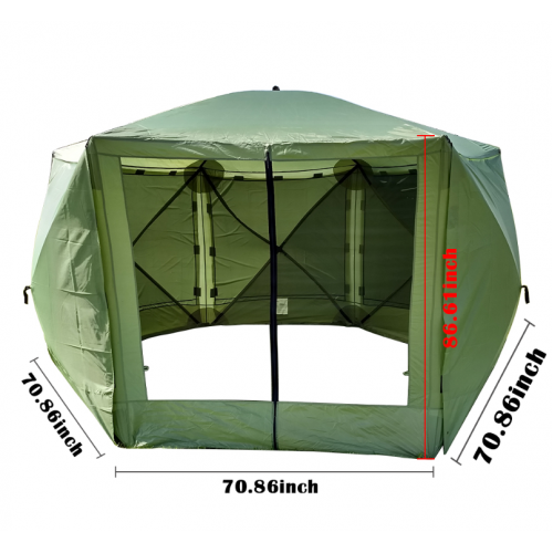 Anti MosquitoTravel 6-Sided Portable Pop up Shelter Instant Quick Set Screen Camping Tent