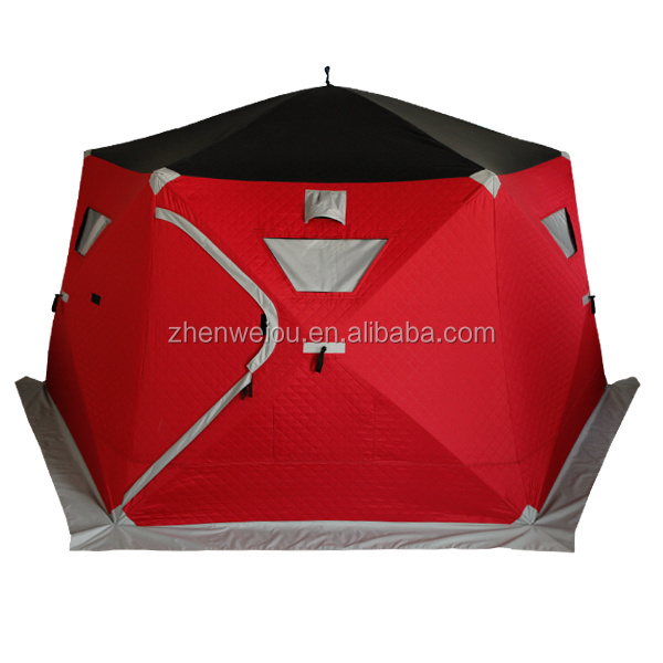 V1560 China factory pop up quick open ice cube winter fishing tent