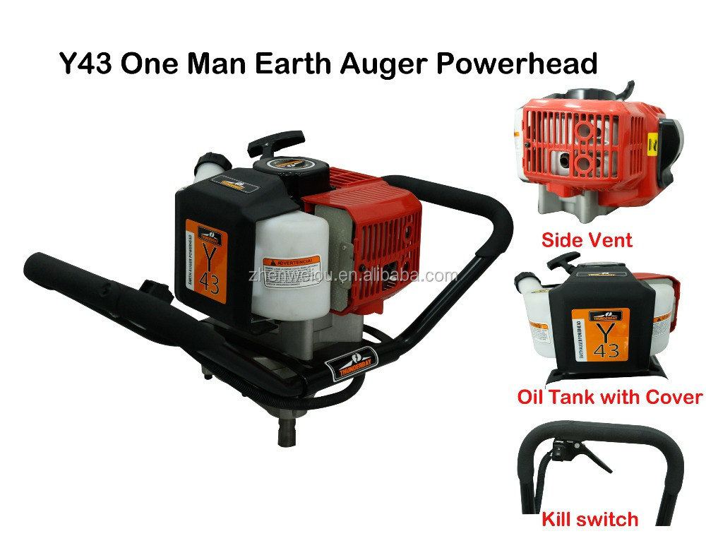 Thunderbay Y43 one man gasoline earth auger/ gas powered soil digger