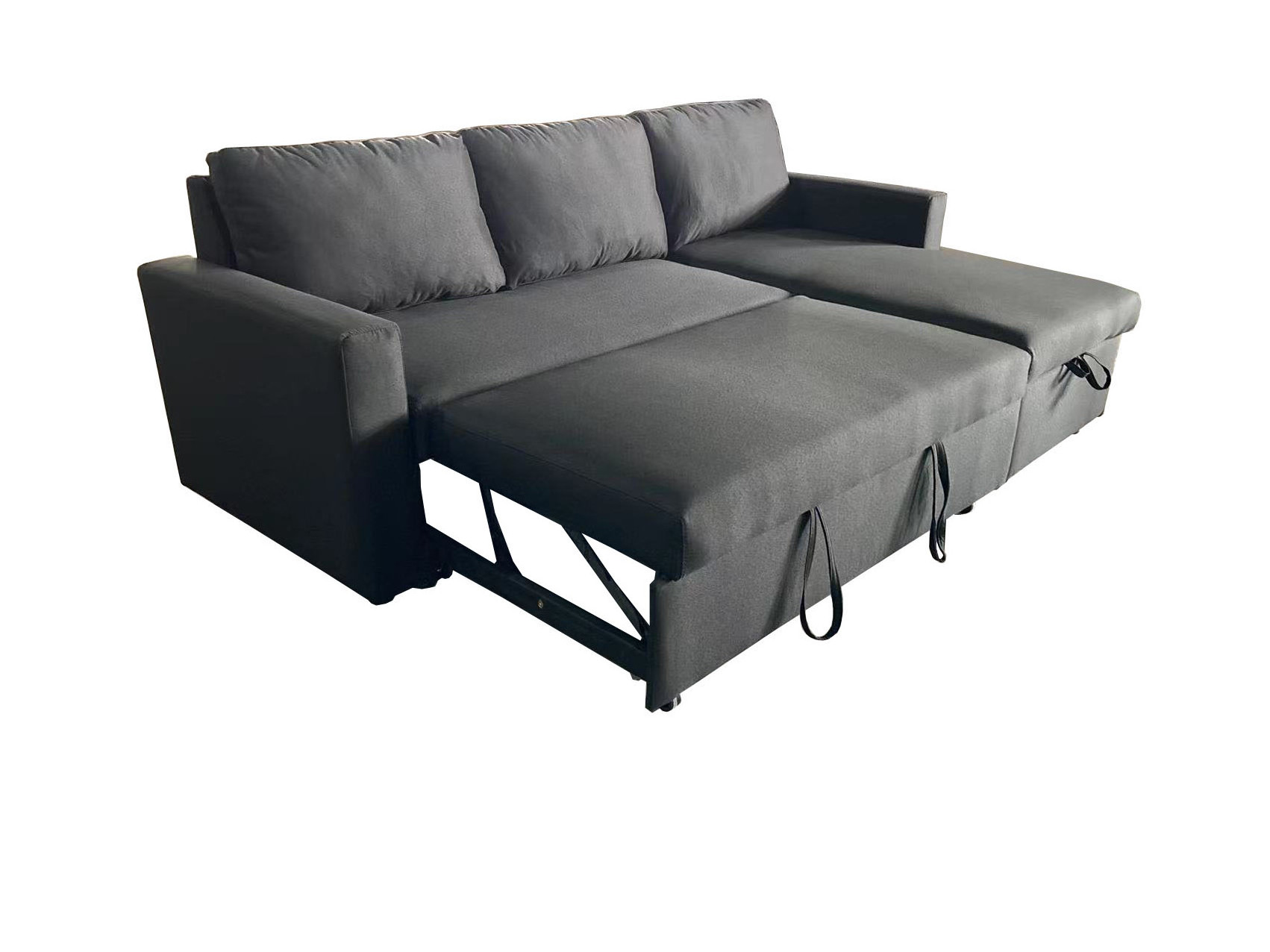 Lounge Design L Shaped Modern Pull Out Sofa Bed Folding Cum Bed With Storage Foldable European Sofa Cama