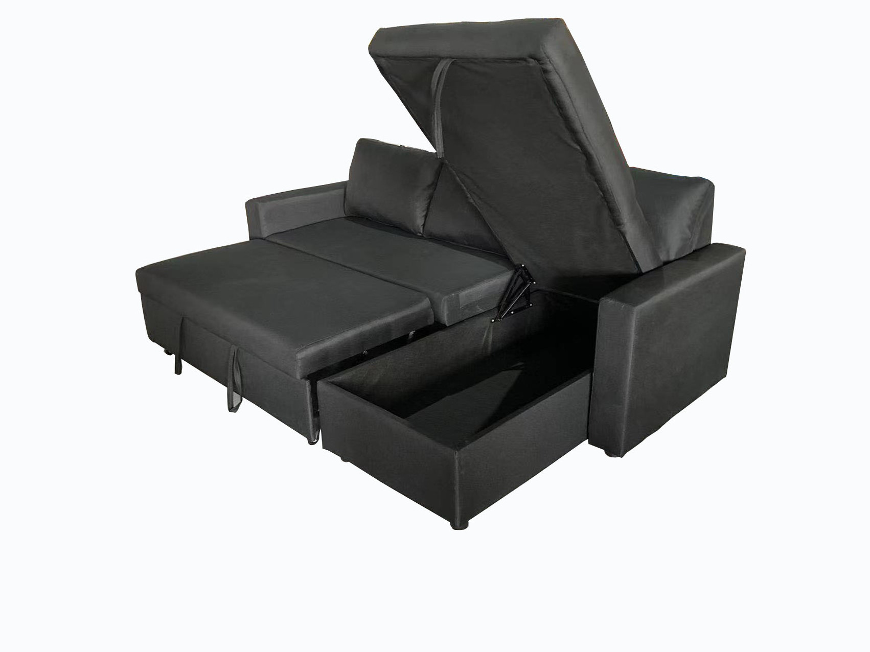 Lounge Design L Shaped Modern Pull Out Sofa Bed Folding Cum Bed With Storage Foldable European Sofa Cama