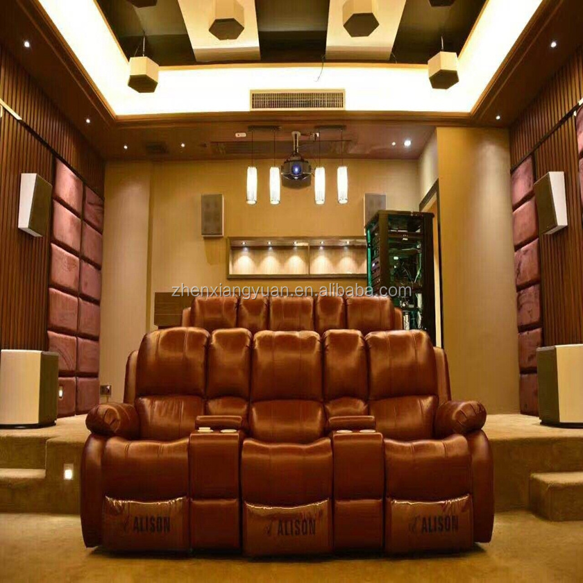 Comfortable VIP Home Cinema Theater Recliner Leather Sofa