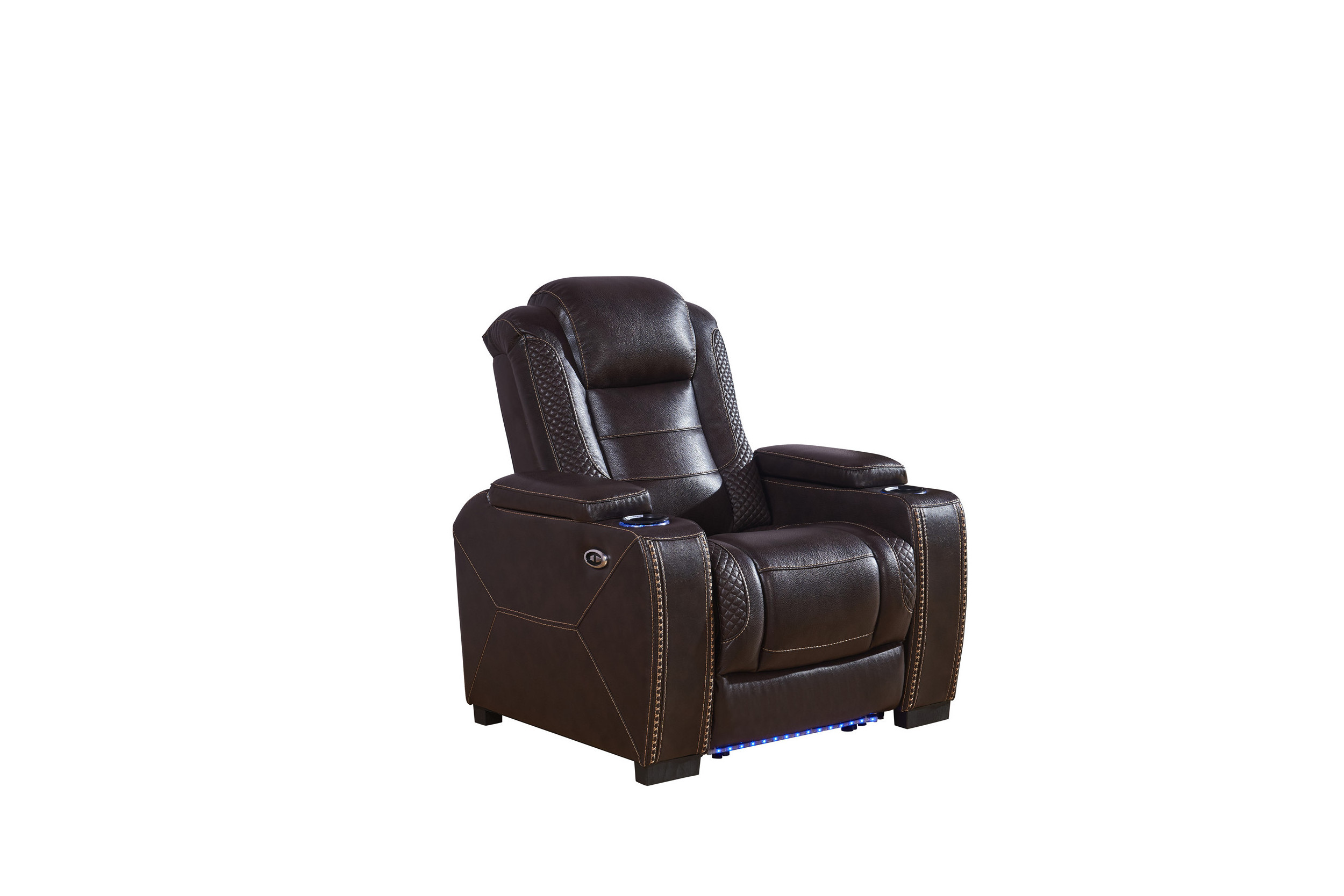 2024 Home Theatre Leather Power Electric Recliner Movie Theater Sofa Seating With LED Light