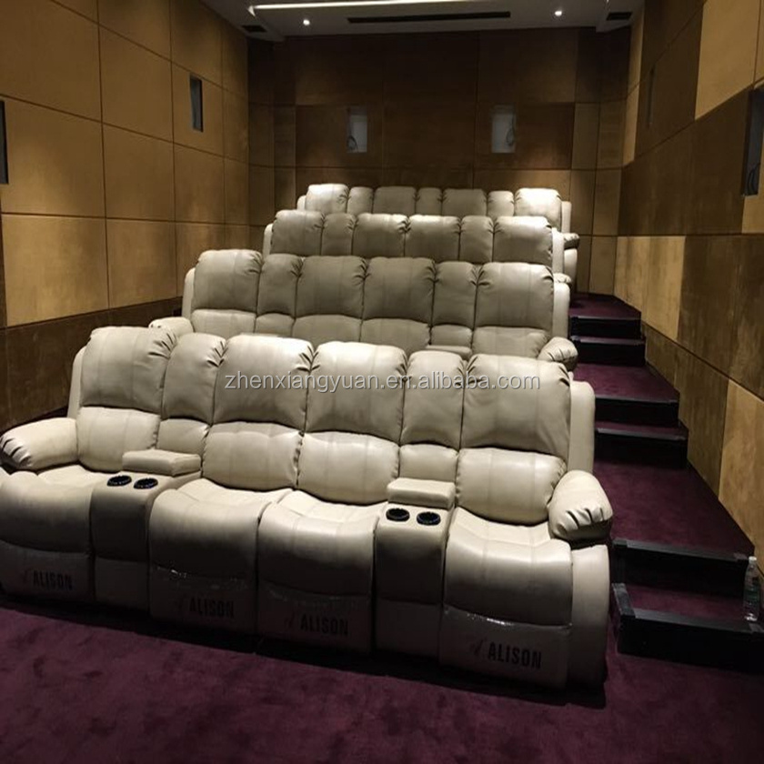 Comfortable VIP Home Cinema Theater Recliner Leather Sofa