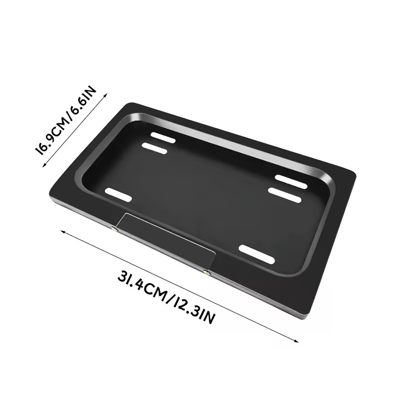 Single Pack USA Car Automatic Electric Retractable Curtain License Plate Frame