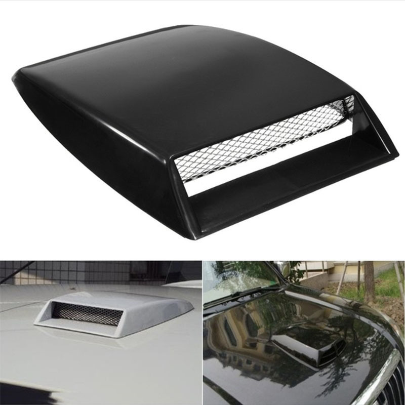 Universal Car Decorative Simulation Air Flow Intake Scoop Bonnet Vent Cover Hood Car Modified Air Outlet Sticker