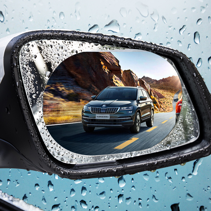 Car Rear Mirror Protective Film Anti Fog sticker Window Clear Rainproof Rear View Mirror Protective Soft Film