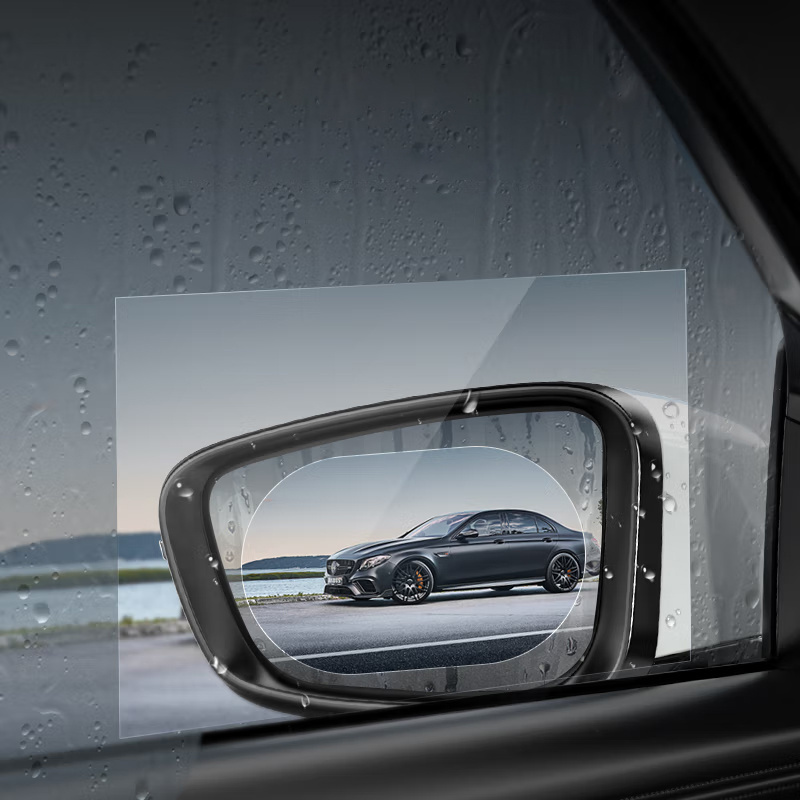 Car Rear Mirror Protective Film Anti Fog sticker Window Clear Rainproof Rear View Mirror Protective Soft Film