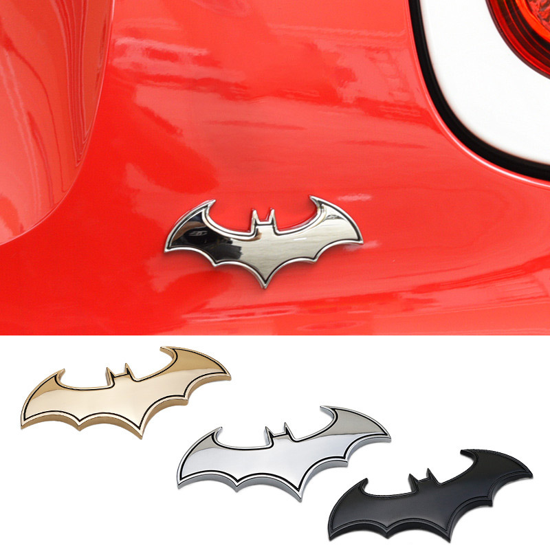 Hot Sell Bat Animal 3d Custom Metal Car Emblem Logo Badge Sticker